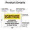 Signmission Visitors Report To Front Office OSHA Security Notice Sign, Plastic, 10in W x 7in L, 2PK OS-2PACK-SN-P-710-L-11676 - alternate 4